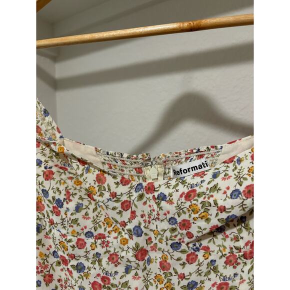 NWOT REFORMATION Cammi Mini Dress in Ronan Size 2 - Picture 5 of 12